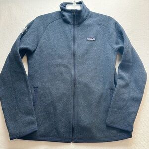 Patagonia Women’s Navy Full Zipper Sweatshirt Medium FORD LOGO ON ARM